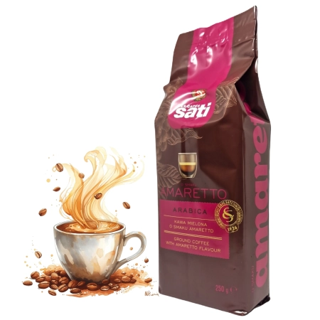 Cafe Sati Amaretto kawa mielona aromatyzowana 250 g