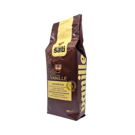 Cafe Sati Vanille - kawa mielona aromatyzowana o smaku waniliowym 250 g