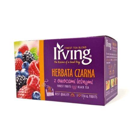 Herbata IRVING czarna owoce leśne 20 torebek