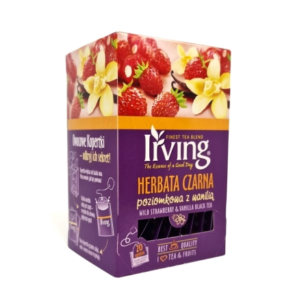 Herbata IRVING czarna pozimkowa z wanilia 20 torebek