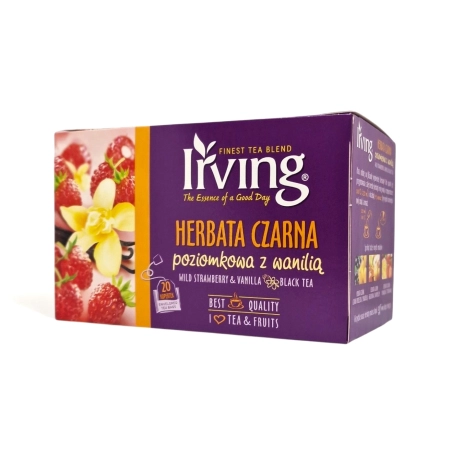 Herbata IRVING czarna pozimkowa z wanilia 20 torebek