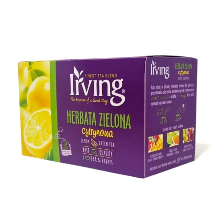 Herbata IRVING zielona cytrynowa 20 torebek