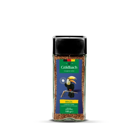 Kawa rozpuszczalna Goldbach Brazil 100g słoik – aromatyczna kawa inspirowana brazylijskimi ziarnami