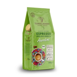 Kawa ziarnista TEMPELMANN 1 KG AURELIAS ESPRESSO BIO Z/8