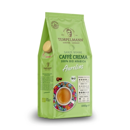 Kawa ziarnista TEMPELMANN 1 KG AURELIAS CREMA BIO